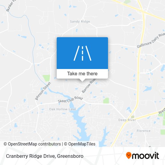 Cranberry Ridge Drive map