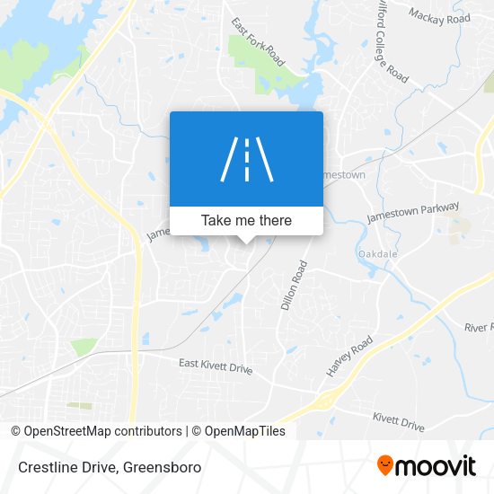 Mapa de Crestline Drive