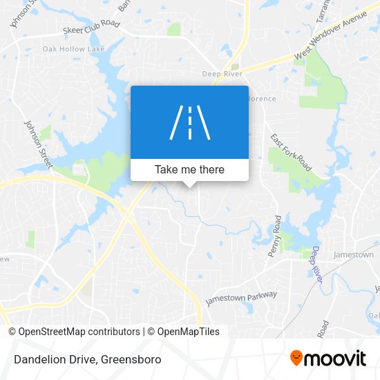Dandelion Drive map