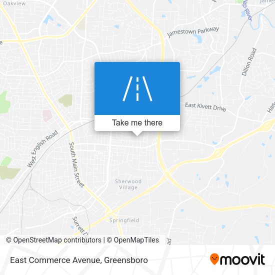 East Commerce Avenue map
