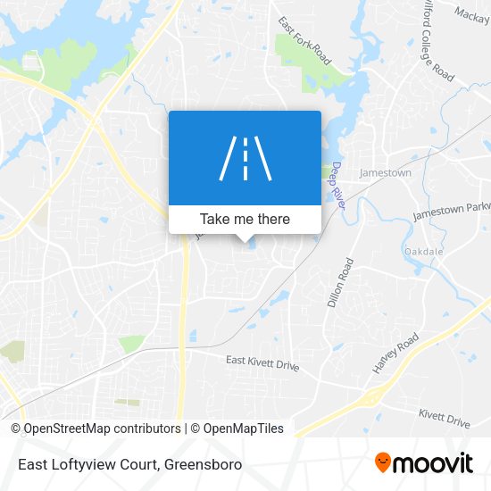 East Loftyview Court map