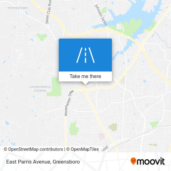 East Parris Avenue map