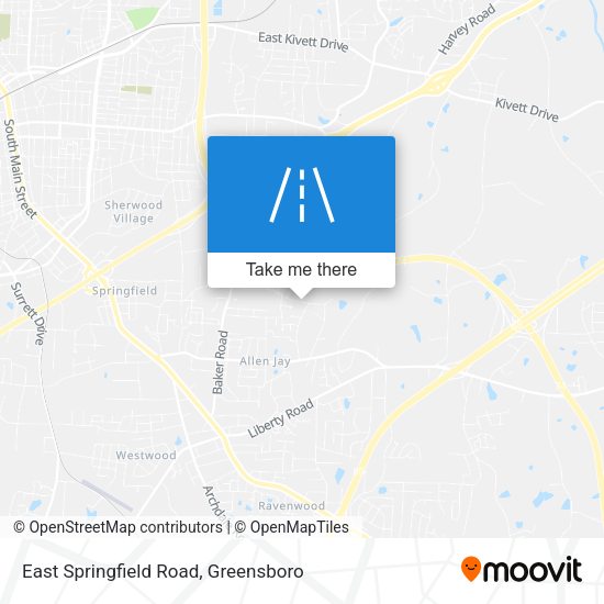 Mapa de East Springfield Road