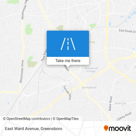 Mapa de East Ward Avenue