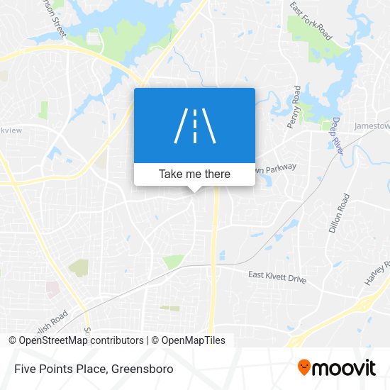 Five Points Place map
