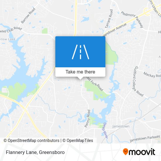 Mapa de Flannery Lane