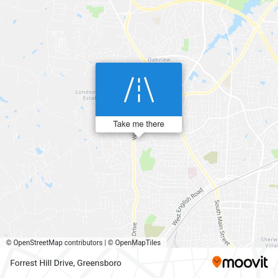 Forrest Hill Drive map