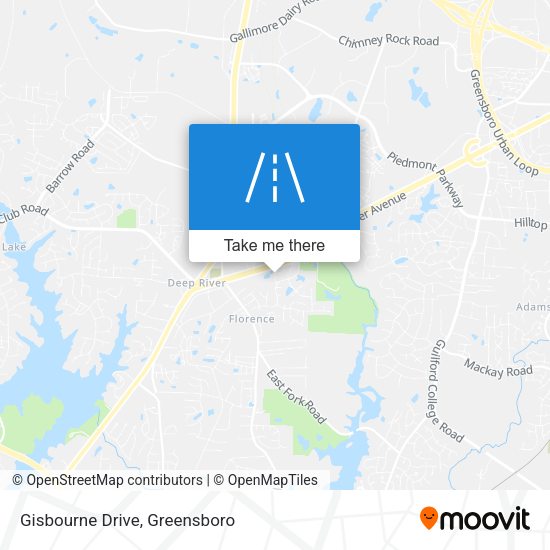 Gisbourne Drive map