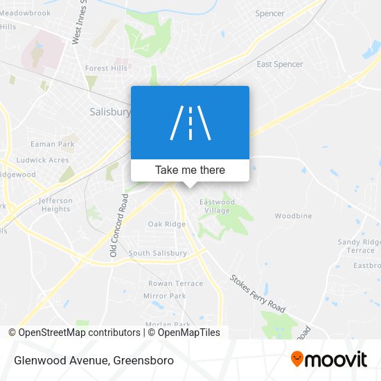 Mapa de Glenwood Avenue