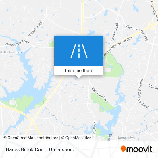 Mapa de Hanes Brook Court