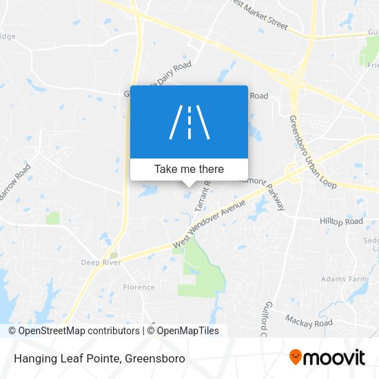 Mapa de Hanging Leaf Pointe