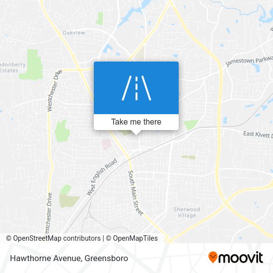Hawthorne Avenue map