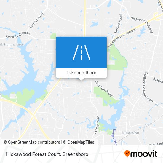 Hickswood Forest Court map