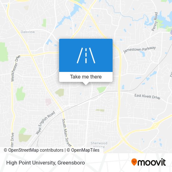 High Point University map