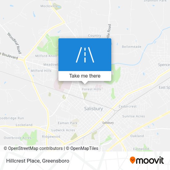 Hillcrest Place map