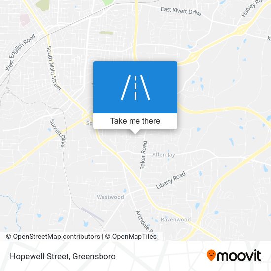 Hopewell Street map