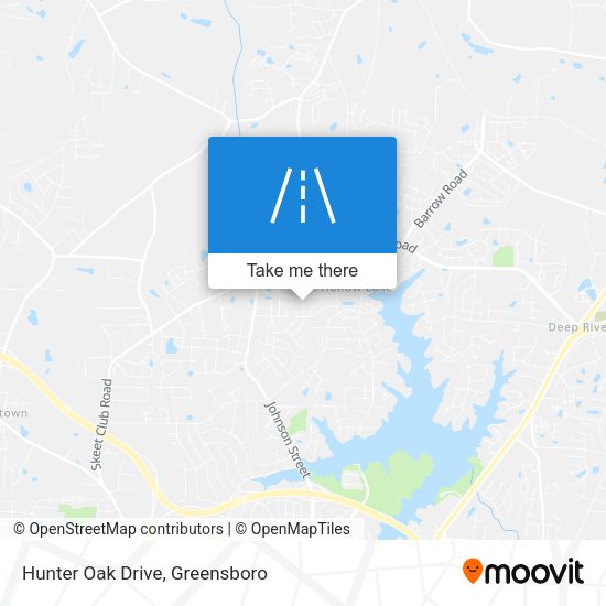 Hunter Oak Drive map