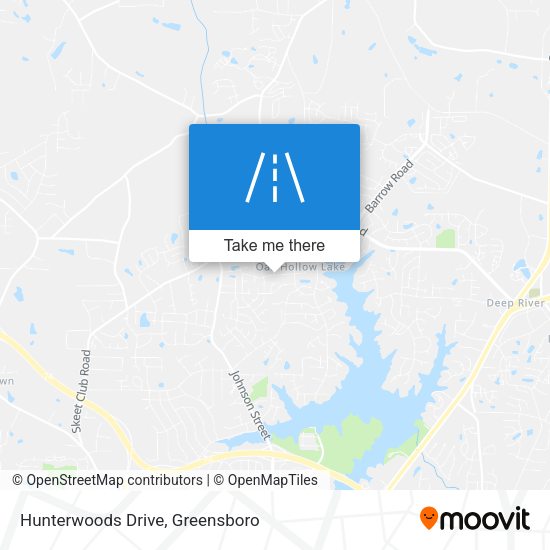 Hunterwoods Drive map