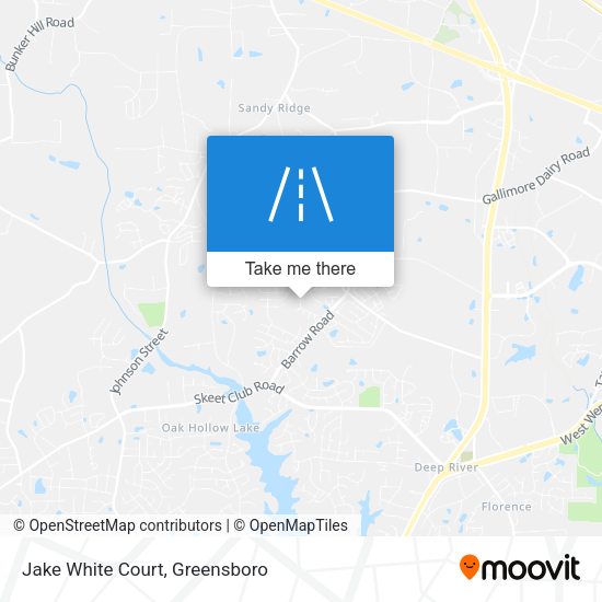 Mapa de Jake White Court