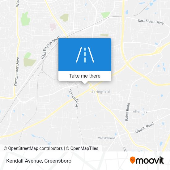 Mapa de Kendall Avenue