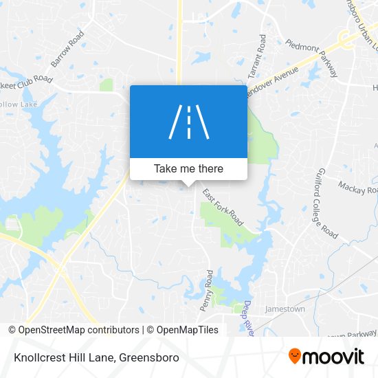 Mapa de Knollcrest Hill Lane