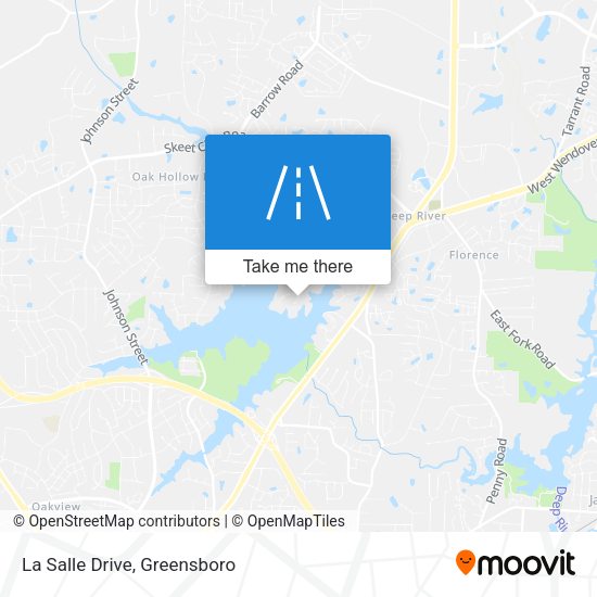 Mapa de La Salle Drive
