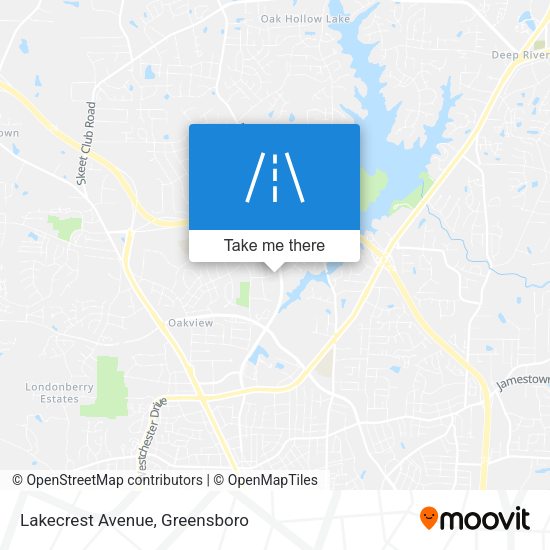 Mapa de Lakecrest Avenue