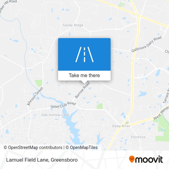 Lamuel Field Lane map