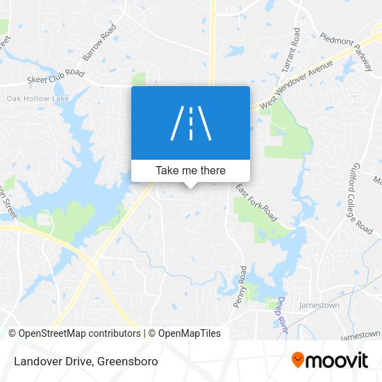 Landover Drive map