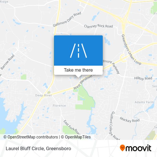 Laurel Bluff Circle map
