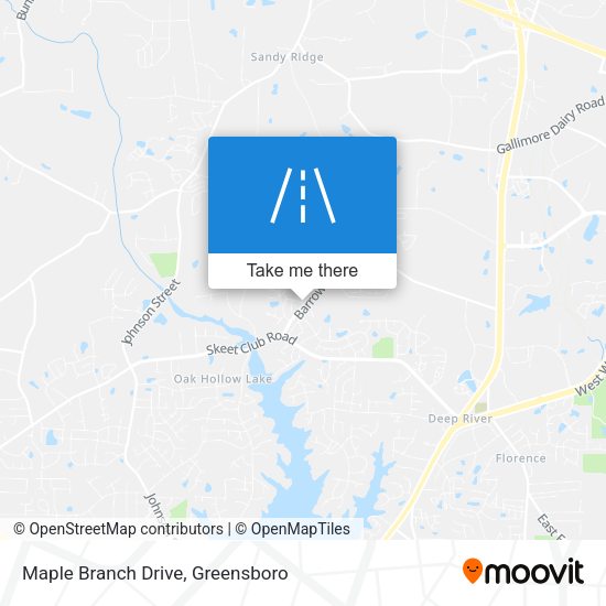 Maple Branch Drive map