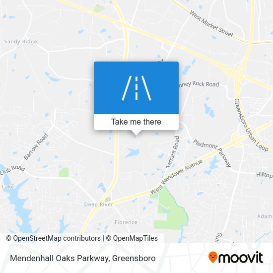 Mapa de Mendenhall Oaks Parkway
