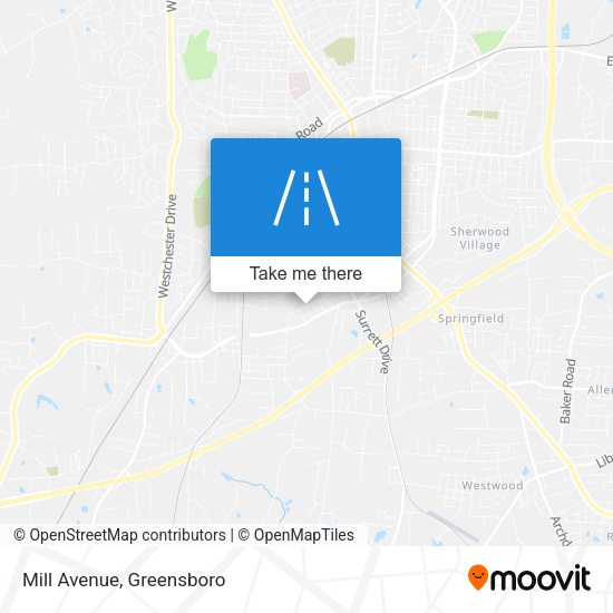 Mill Avenue map