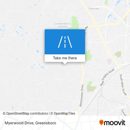 Myerwood Drive map