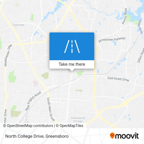 North College Drive map