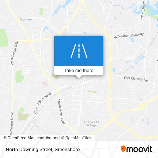 North Downing Street map