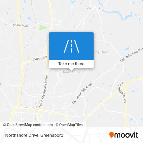 Northshore Drive map