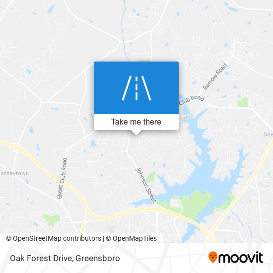 Oak Forest Drive map