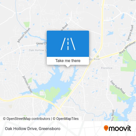 Mapa de Oak Hollow Drive
