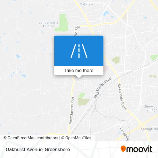 Oakhurst Avenue map