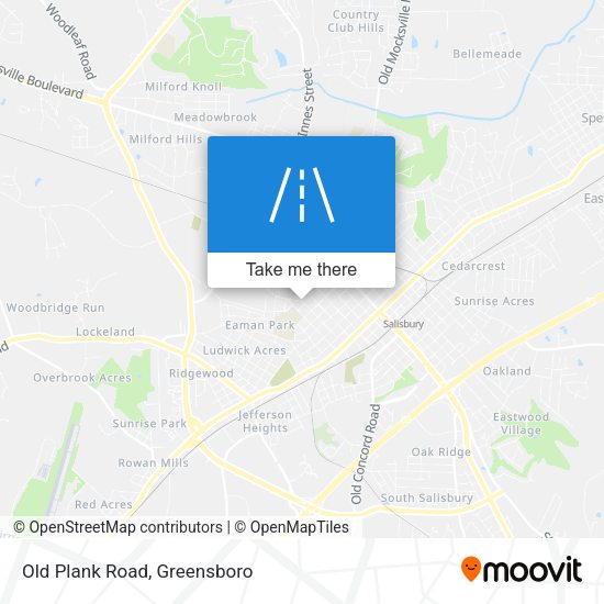 Mapa de Old Plank Road