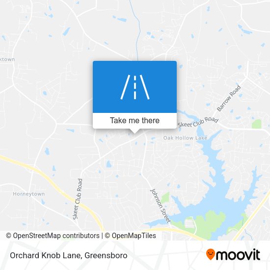 Orchard Knob Lane map