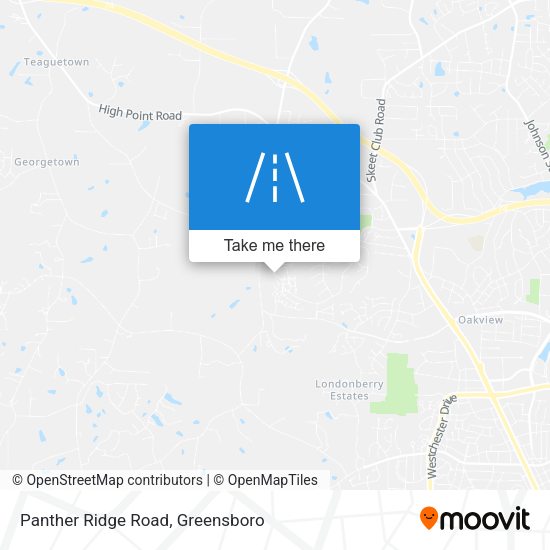 Panther Ridge Road map