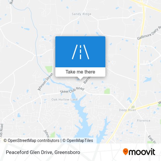 Peaceford Glen Drive map