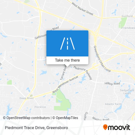 Piedmont Trace Drive map