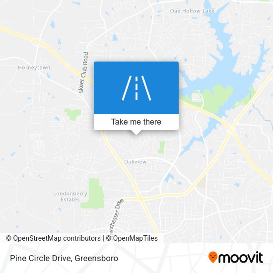 Pine Circle Drive map
