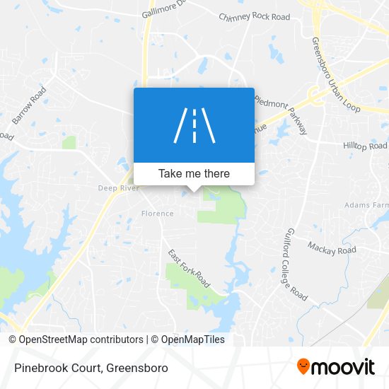 Pinebrook Court map