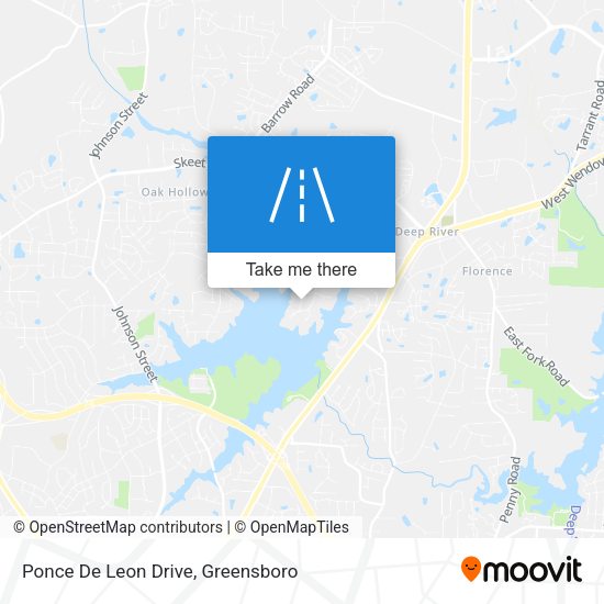 Ponce De Leon Drive map