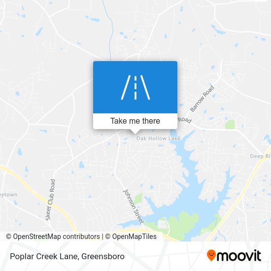 Poplar Creek Lane map