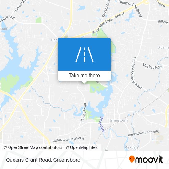 Queens Grant Road map